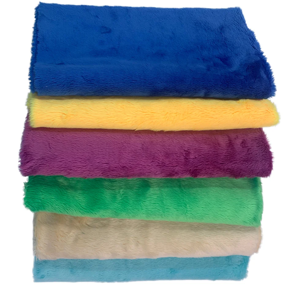 Inventory thick plush fabric 5mm DYI soft synthetic fur 100% polyester Weight: 400g Non elastic 150X100CM