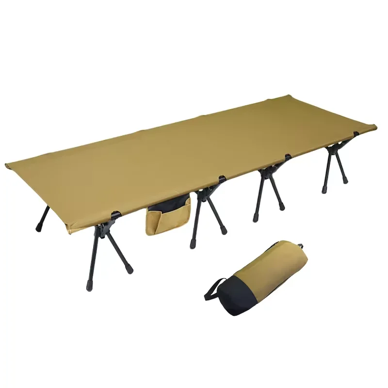 Ultralight Folding Tent Camping Cot Bed, Portable Folding Single Bed for Outdoor Travel, Base Camp, Hiking, Mountaineering