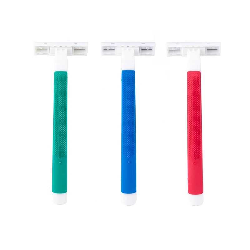 PearlMax wholesale supplies professional salon razor handle lubricating strip twin blade disposable razor for man