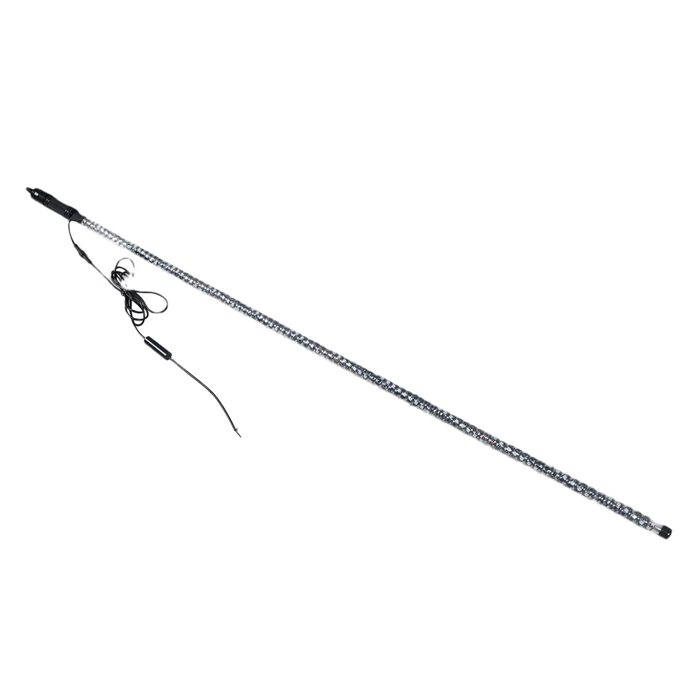 Лидер продаж Amazon, пульт дистанционного управления Bluetooth, Rgb 360 градусов, спиральная светодиодная антенна, кнут, фары с пружиной для внедорожника Utv