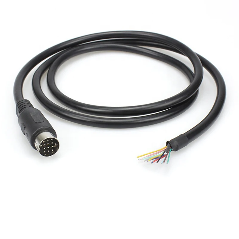 Пользовательский экран Луженый провод открытый конец 24AWG 26AWG 13 PIN DIN