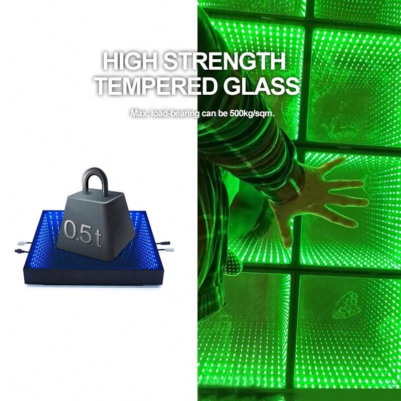 Promotion Color Mixture Rental Business Infinity 3D Disco Rgb Dance Floor