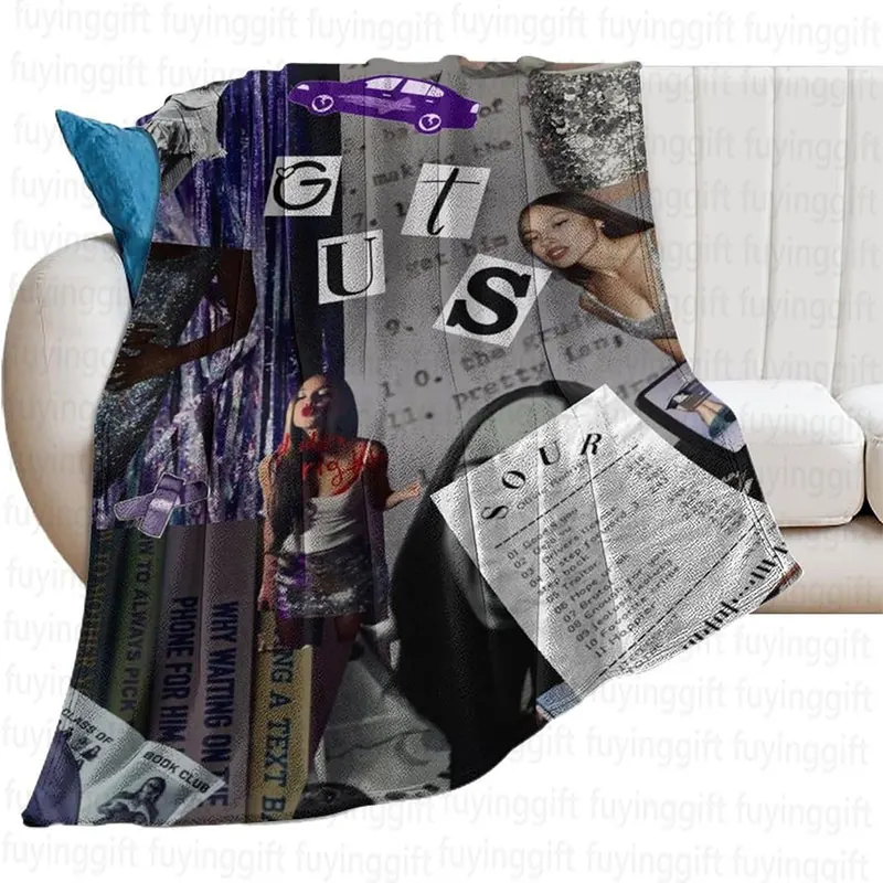 Hot Selling USA Superstar Singer Actress Olivias Blanket Small Quantity Custom High Quality Fleece Plush Throw Blankets