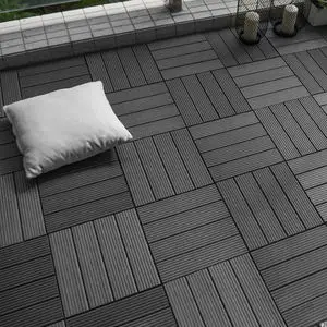 WPC Tile High Quality Durable Garden/home outdoor decoration flooring interlocking deck tiles
