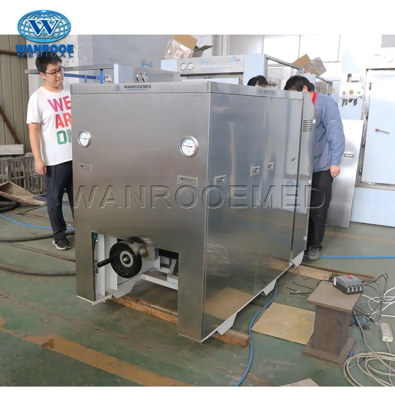 Китайский автоматический паровой стерилизатор для Шредера с управлением PLC, автоклавная машина для медицинских отходов