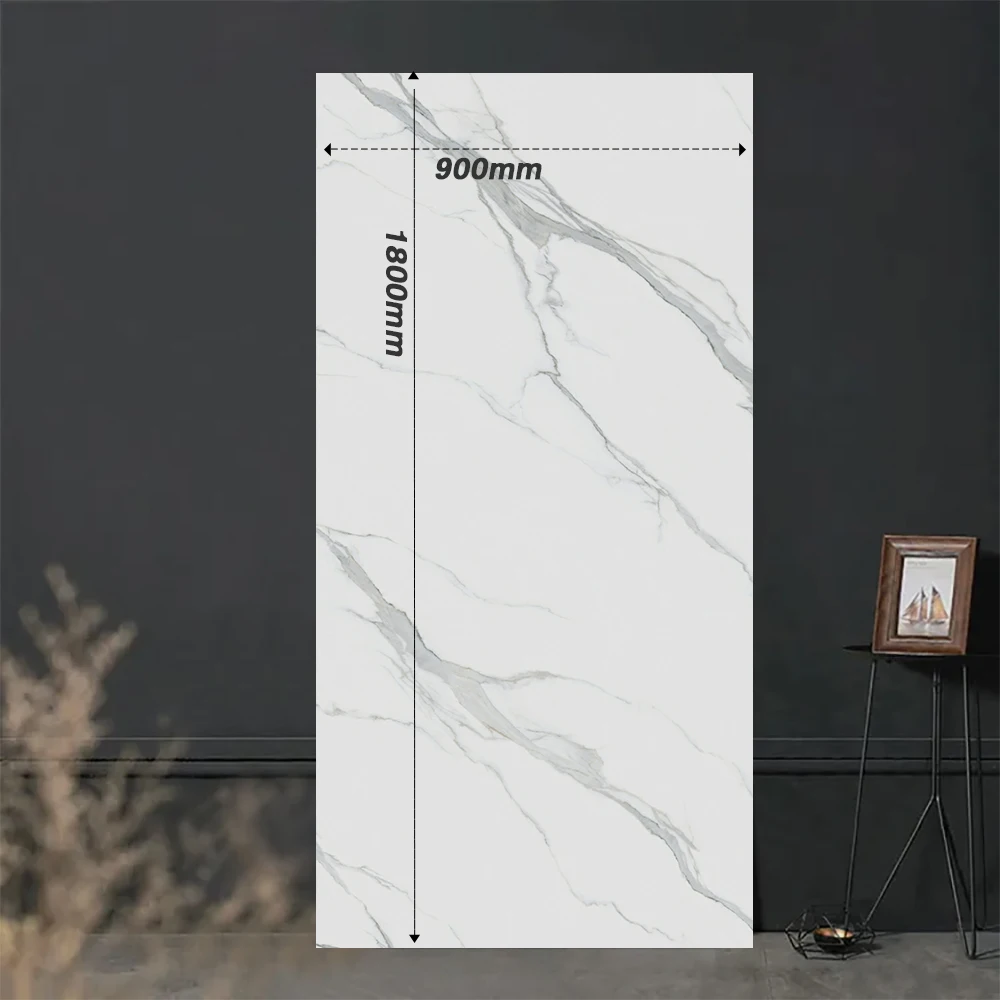 Stones Wall Tiles Finishes Tile From China Sintered Stone Rococo Milk White 900*1800*9 Cladding Background