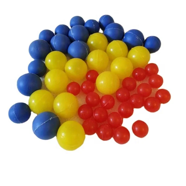 High precision PP plenty of Small hollow colorful plastic BLUE ball on stock