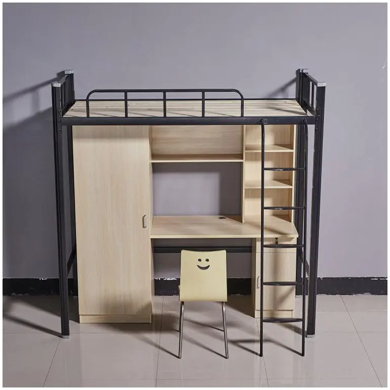 New Arrival Latest Design Bed And Table Double School Bunk Bed For Dormitory