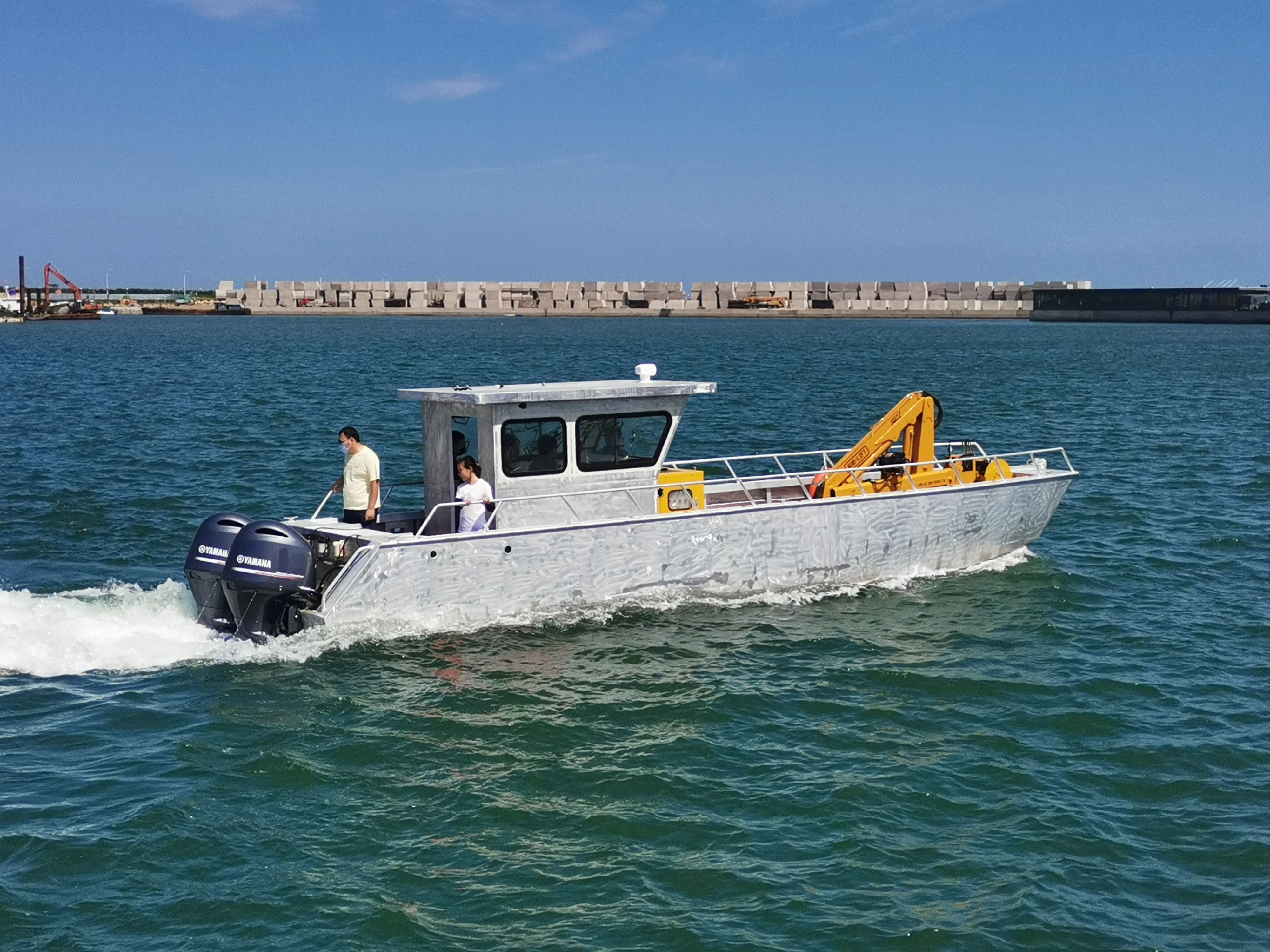 Алюминиевые морские дешевые рабочие лодки Grandsea Tasmania 10 м для продажи посадочная