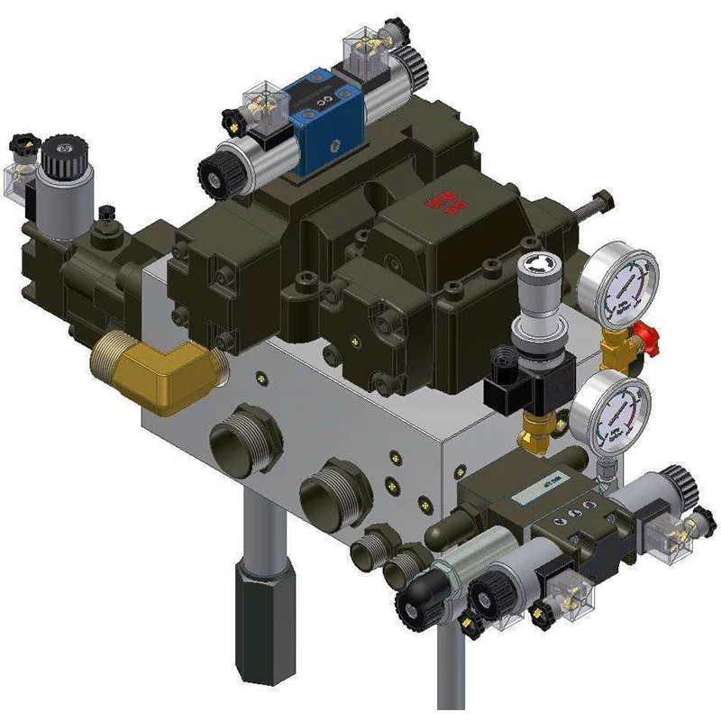 Die casting machine valve block Hydraulic manifold Aluminum alloy hydraulic valve block Aluminum alloy solenoid valve