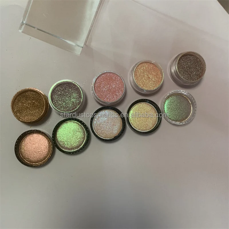 pink gold blue purple color shifting available shimming shiny body and eye shadow makeup loose eyeshadow pigments