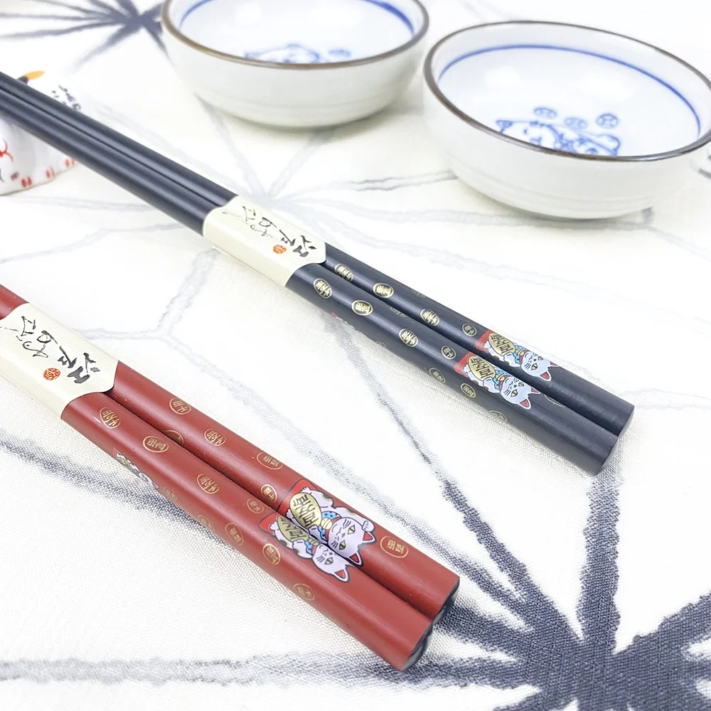 Japanese Lucky cat Ceramic Dish with chopsticks Porcelain Vinegar Plate Small Soy Sauce Dish  Diner Ware
