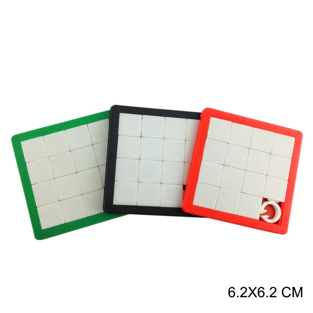 Promotional custom plastic sliding blank jigsaw puzzle