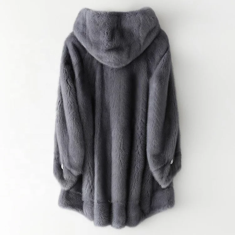 Gray mink fur 2022 women winter jackets winter coats for women 2022