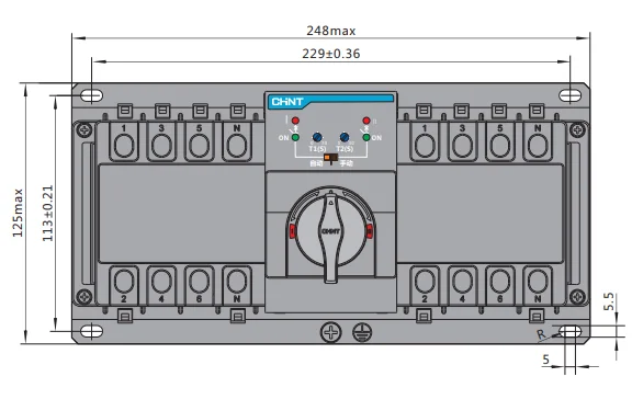 Chint автоматического включения резерва NXZB-63A 6KA AC400V 415V 10A ~