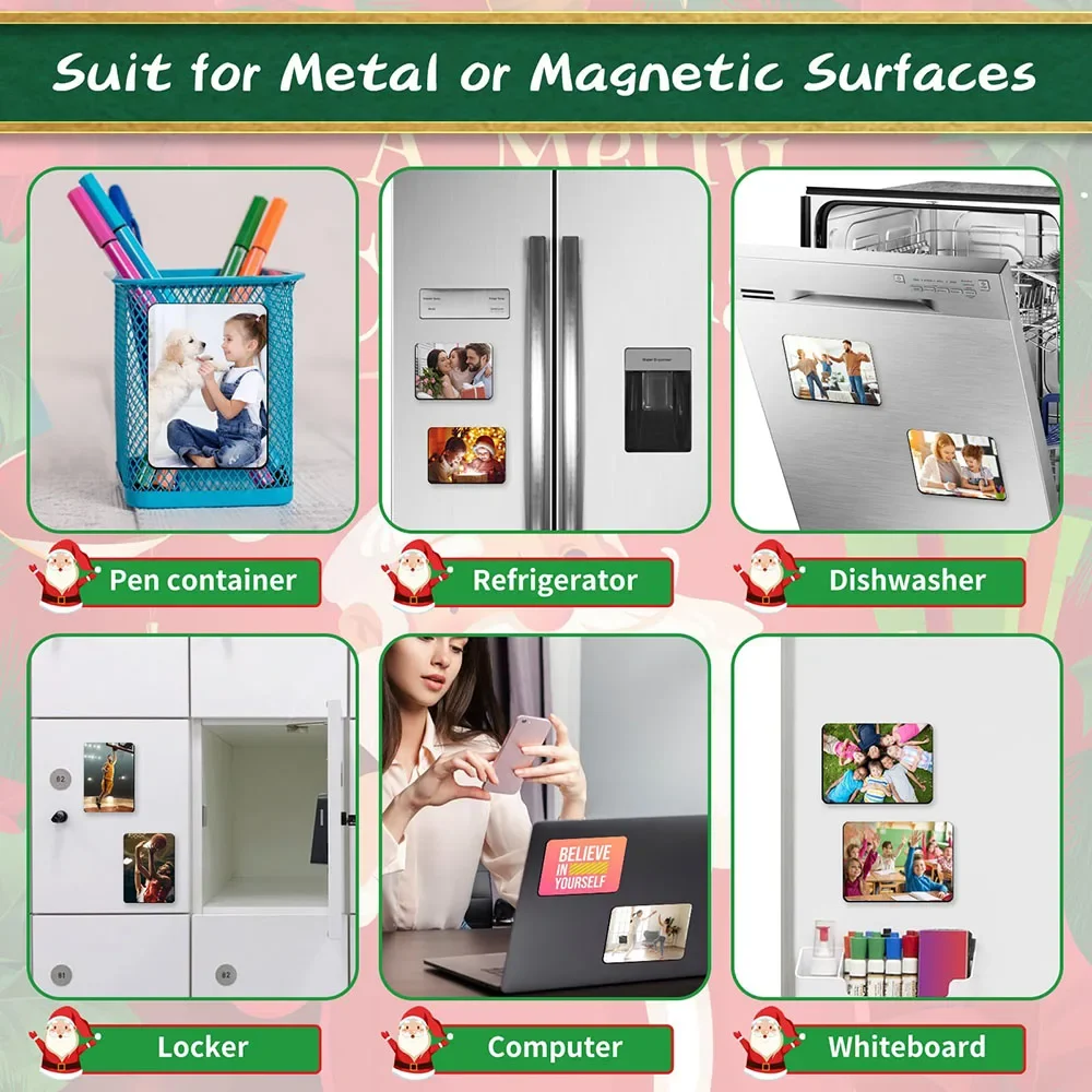 RubySub PVC Foft  Fridge Magnet Sticker Custom Sublimation Fridge Magnet Sticker Blanks