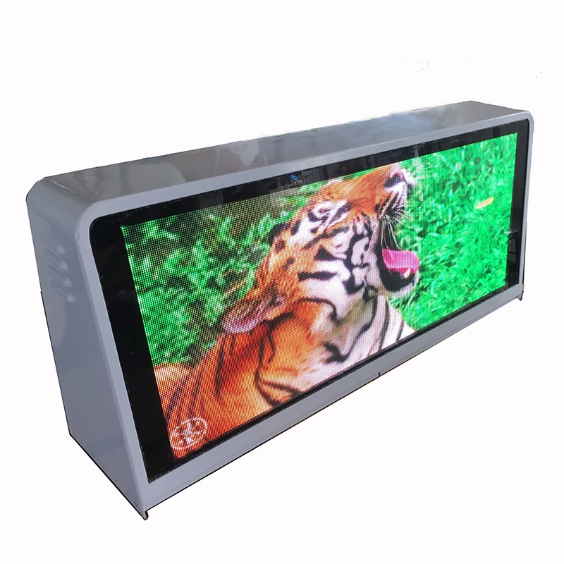 Outdoor Car Top Led Board Taxi P2.5  Taxi Top Roof Advertising Signs  LED Display Screen P2.5 GPS Module Taxi LED Sign