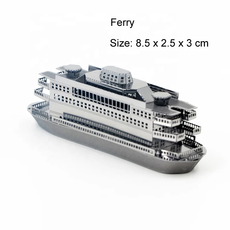 Black Pearl Ship DIY jigsaw boat destroyer Titanic Mayflower Golden Deer submarine boat 3d Metal Puzzle