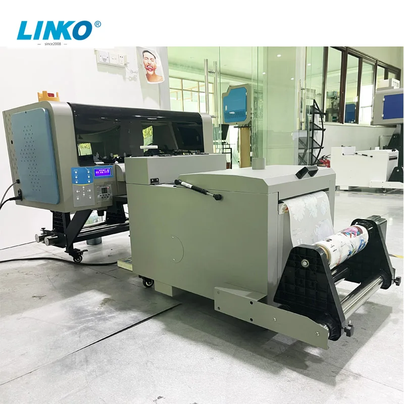 LINKO Factory Small 6 Colors A3 30cm DTF Printer A3 XP600 DTF Print and Powder Dyer Machine