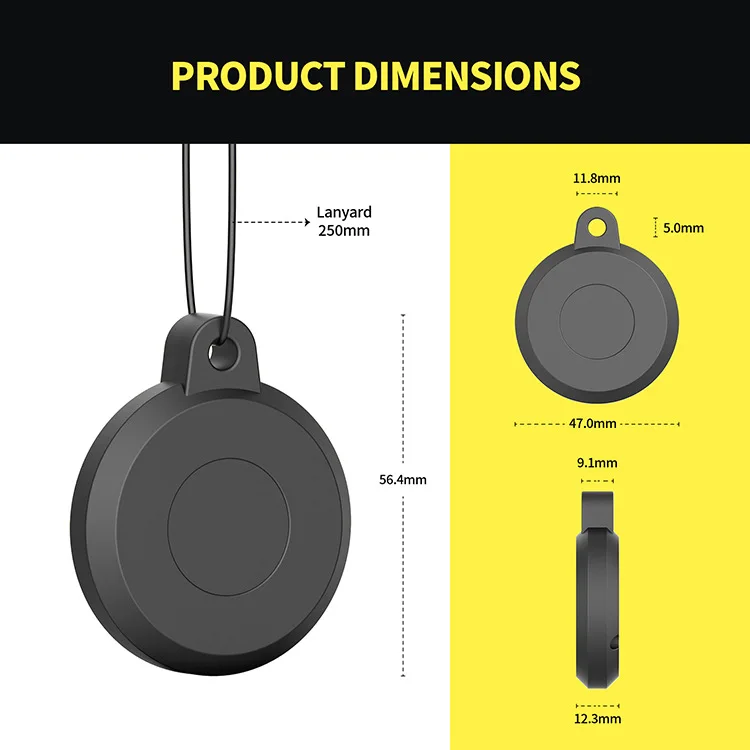 Waterproof Anti-lost Pet Dog Cat Protective Cover GPS Tracker Protect Case Shell for Airtag AirTags with Lanyard