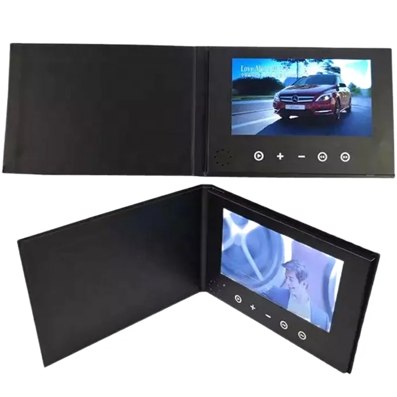 Customize Video Photo Play Book with LCD 2.4 4.3 5 7 10 inch Screen Video Player Book
