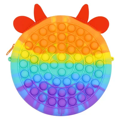 NewTrend Wholesale Colorful Fun Push Pop Anti Stress Handbag With Zipper