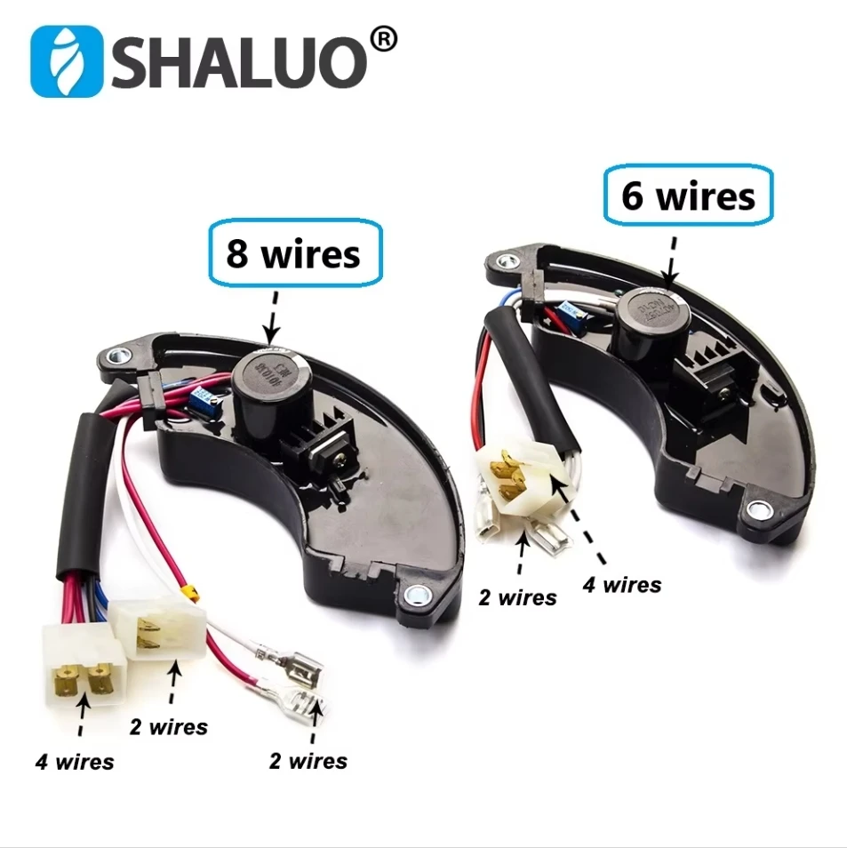 6/8 Wires 5KW 7KW 8KW AVR Generator Parts 220v Adjustable Voltage Protector Automatic Voltage Regulator Stabilizer