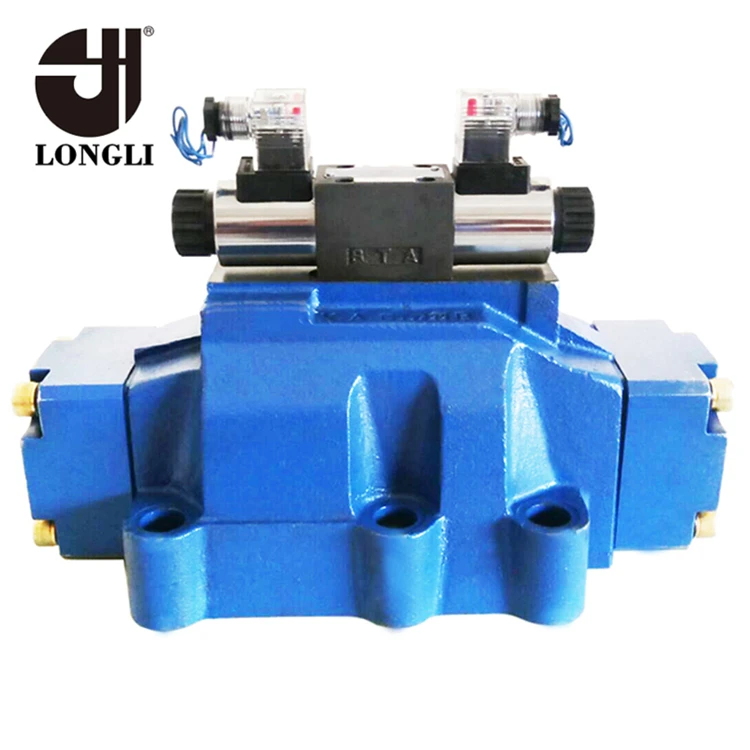 4WEH32 hydraulic Rexroth type Big Flow Cast Iron Directional Plate Solenoid Valve