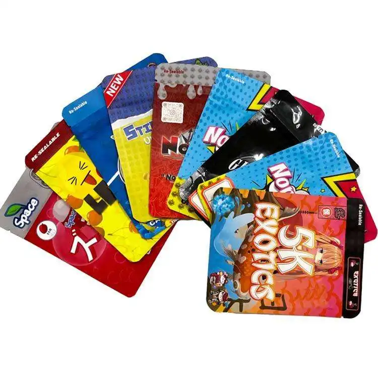 Custom Printing Resealable Smell Proof Stand Up Pouch Zipper Packing Bag Packaging 3.5g/7g/1oz/1lb Mylar Bag With Zipper