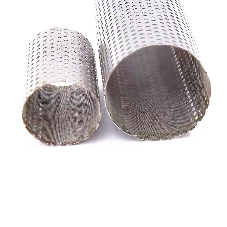 Wholesale  Metal Stainless Steel Perforated Wire Mesh Cylinder Filter tube