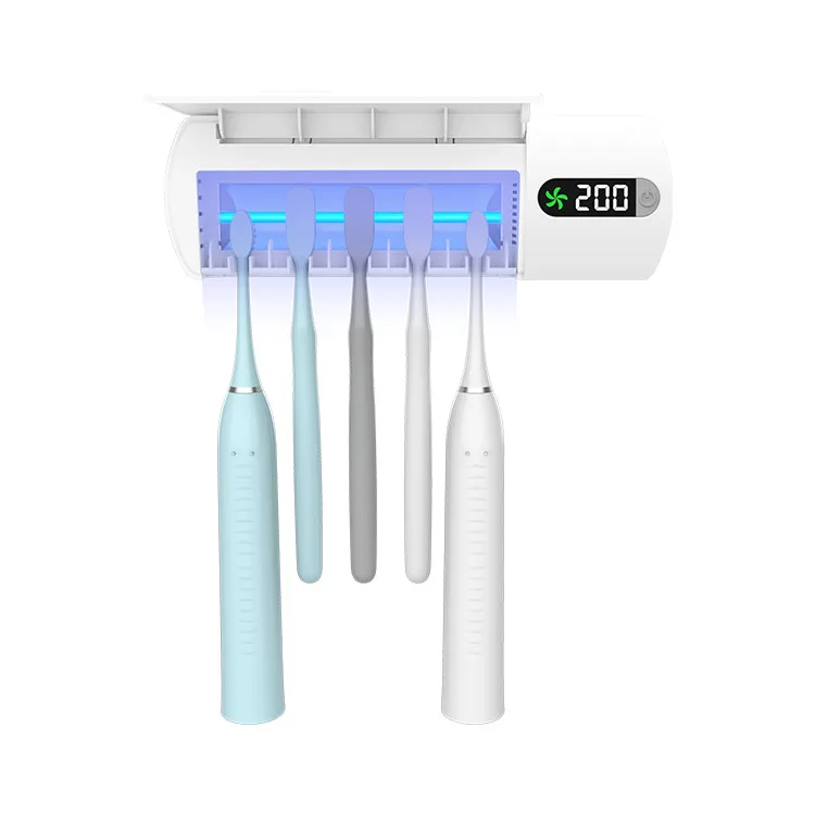 Wholesale Fashion DesignTooth brush Disinfection Box Family Use Smart Toothbrush Sanitizer Holder Wall Mounted