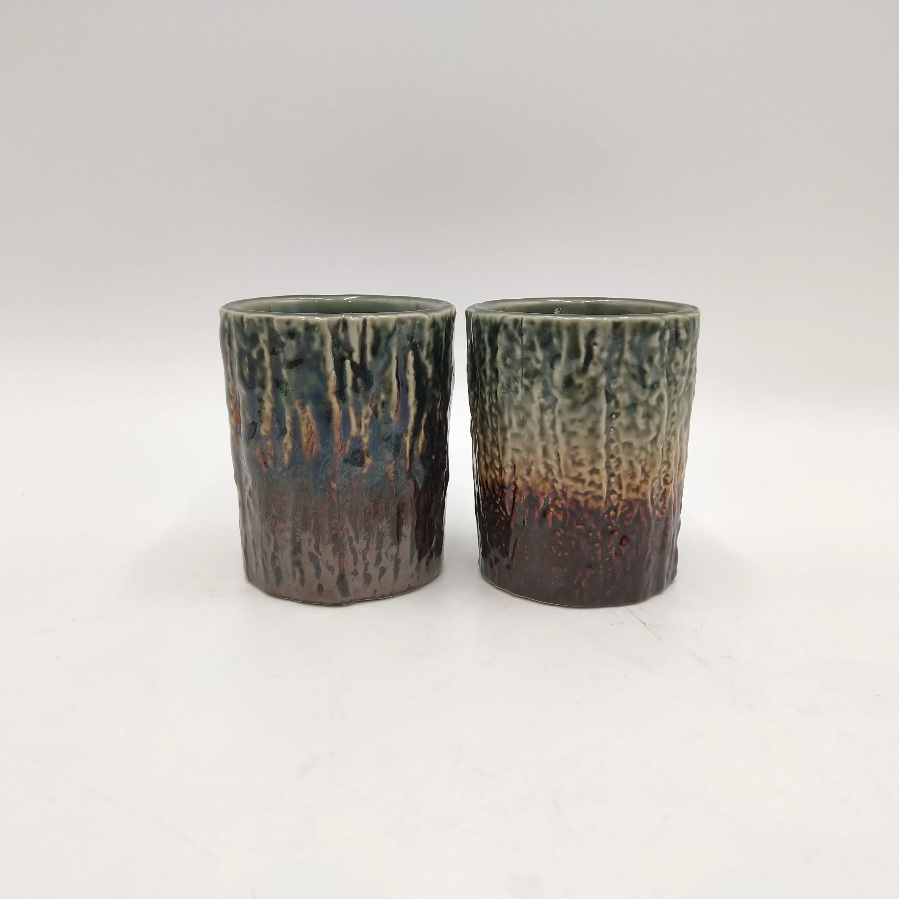Unique Scent Candle Jars Aroma Therapy Candle Imitations of the Trunk Ceramic Home Decoration Customized Scented Candle Soy Wax