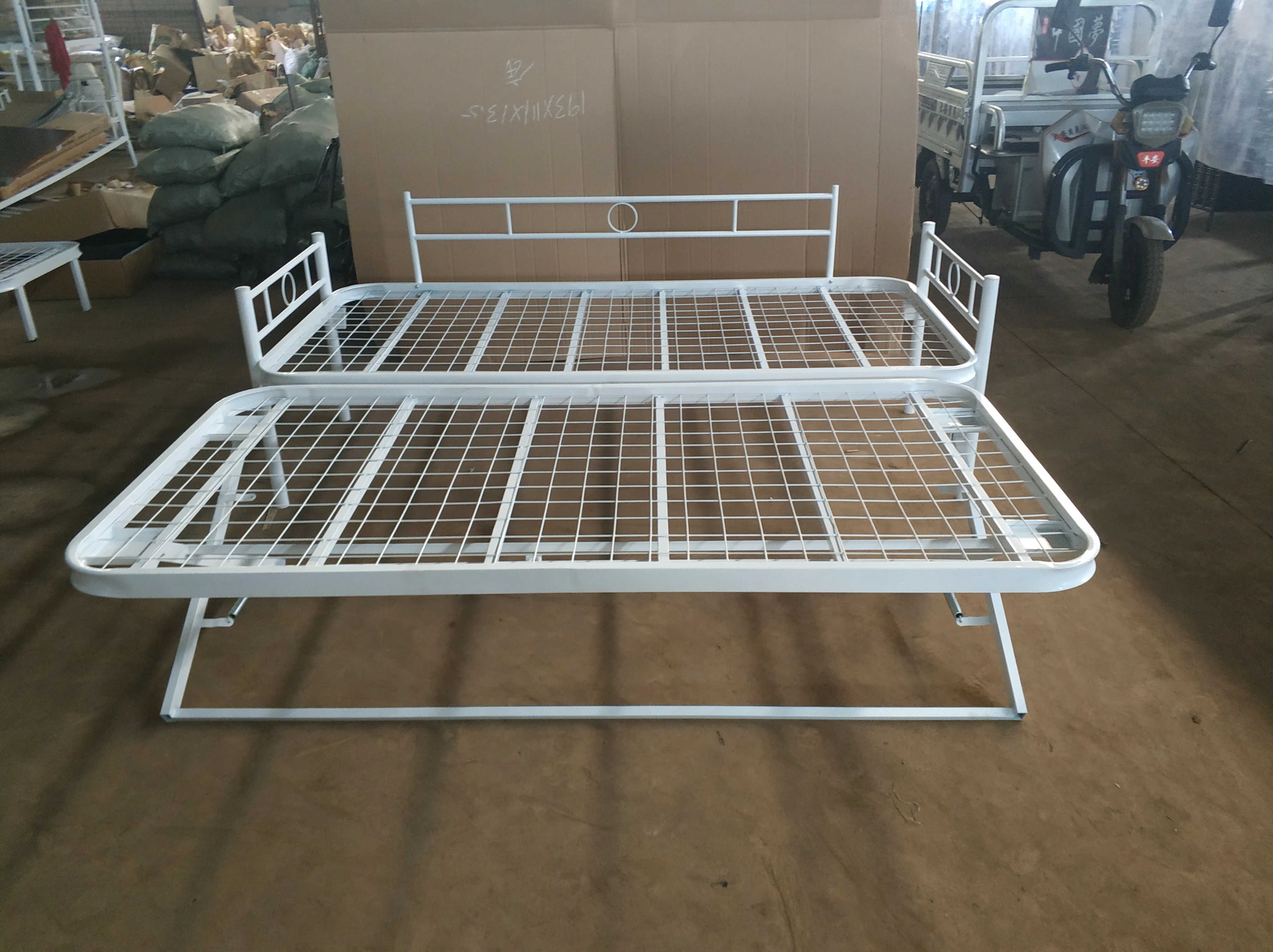 3er  Metal Daybed Frame and  Trundle Frame set