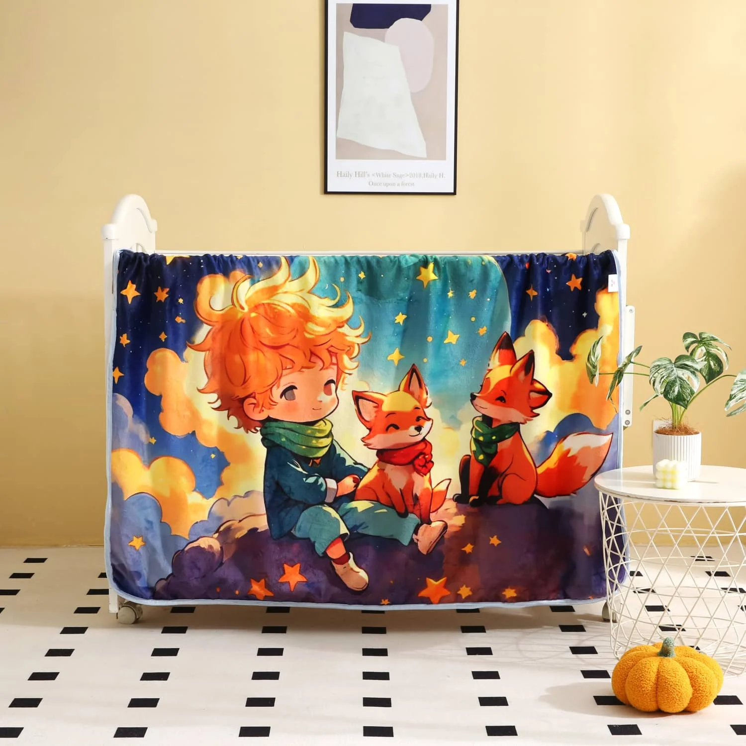 Blanket 2 Ply Super Soft Fleece anime Baby Blanket 3D Printing Blanket For Newborn Toddle Kids