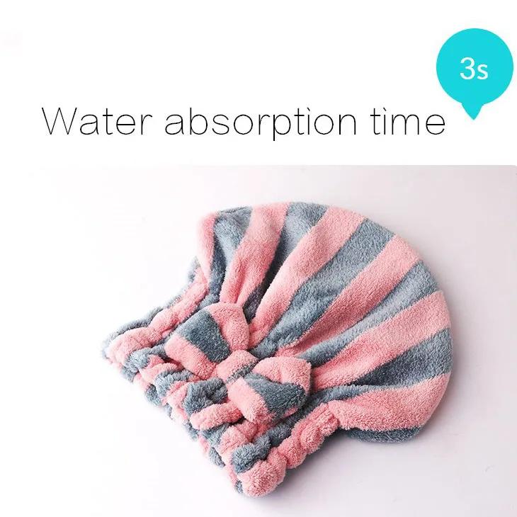 Factory Sale Fashion High Quality Customize Soft Shower Spa head wrap hair drying hat Microfiber dry hair towel