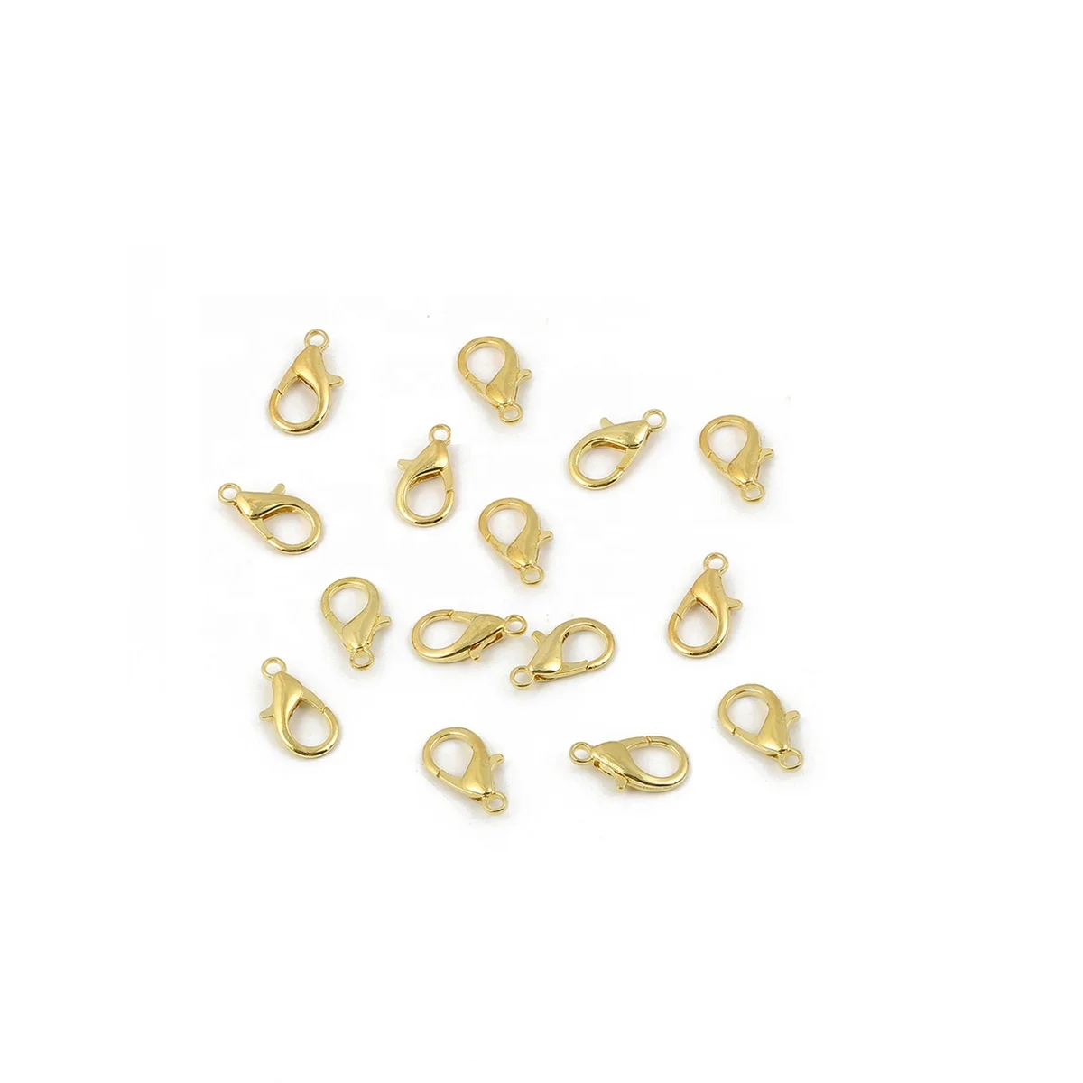 diy jewelry accessories Lobster Clasp &Jump ring set 18K gold plated bracelet necklace clasp Jump ring for kid jewelry finding