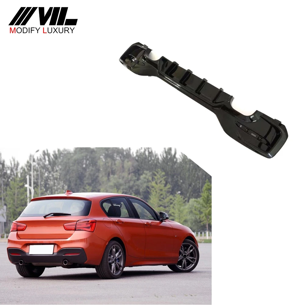 1 Series ABS Car Rear Diffuser for BMW F20 F21 M135i M140i 2-Door 2015-2018