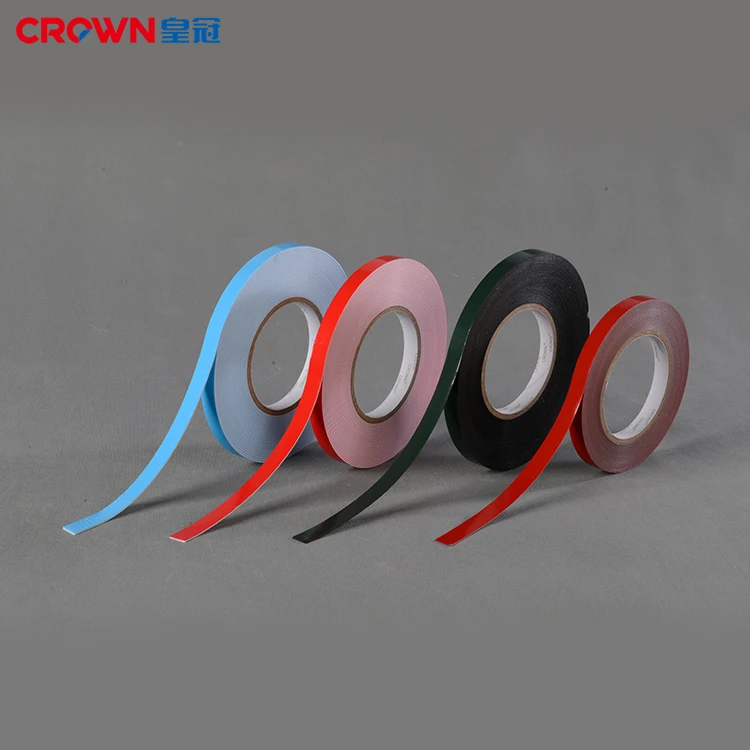 Custom high bonding self adhesive jumbo roll double sided foam tape eva eco friendly colored tape