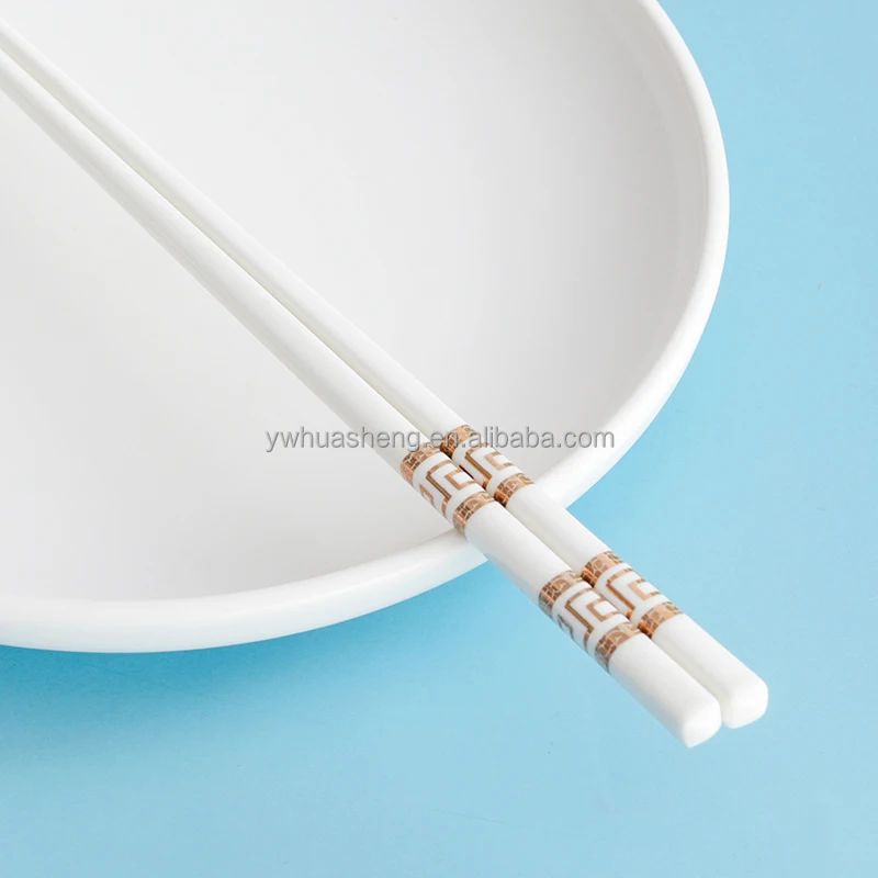 
Chinese Factory Sale New Bone China Reusable Ceramic Chopsticks for Luxury Custom Sushi Chopsticks 