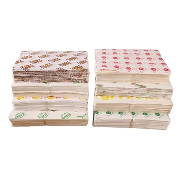 
wholesale custom food grade printed burger wrapping paper for burger wrap 
