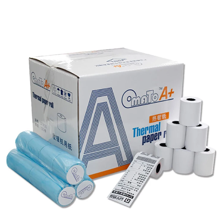 factory sale OEM service thermal paper roll 57x40mm cash register paper for pos machine cashier