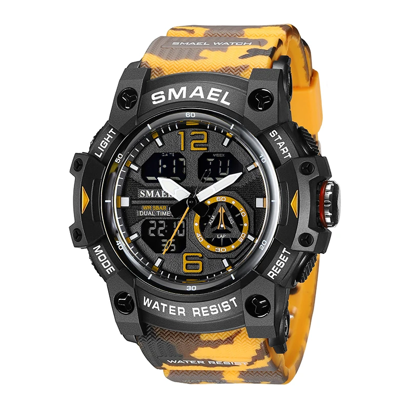 2022 New Arrival 8007MC camouflage Mens Digital Quartz Watches G Style Waterproof Men Sports Watch