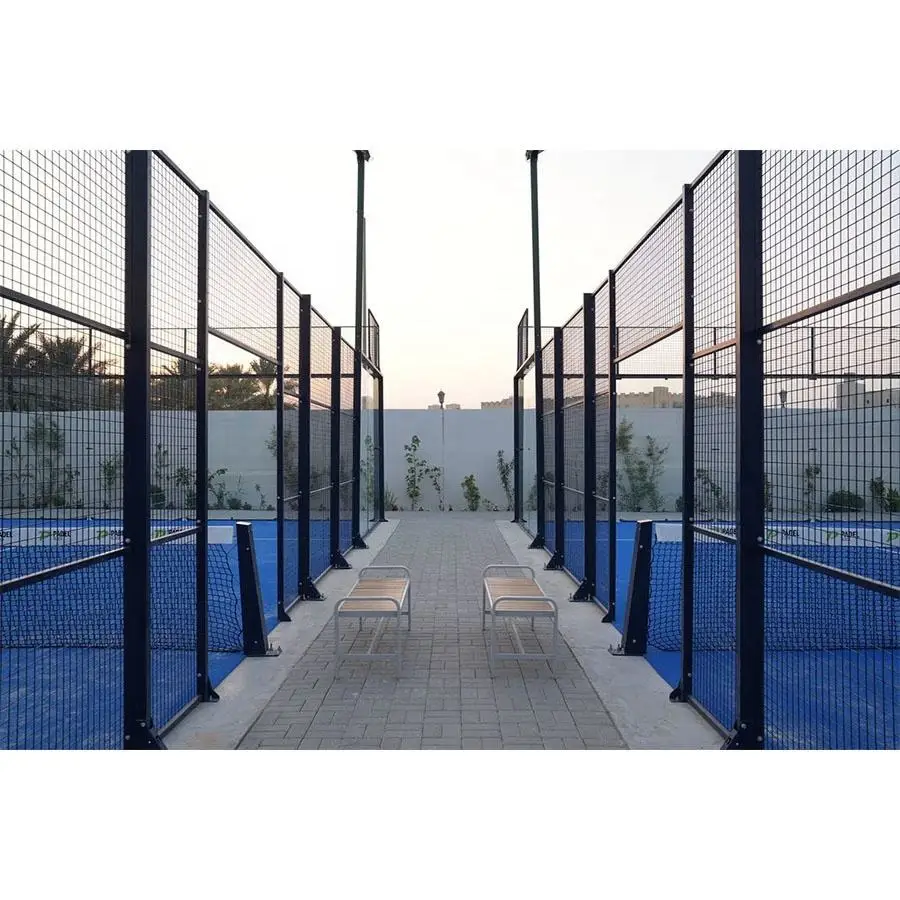 PadelcourtHot Sale Padel Ball Court Indoor or Outdoor Sports Field Paddle Tennis Court With Roof