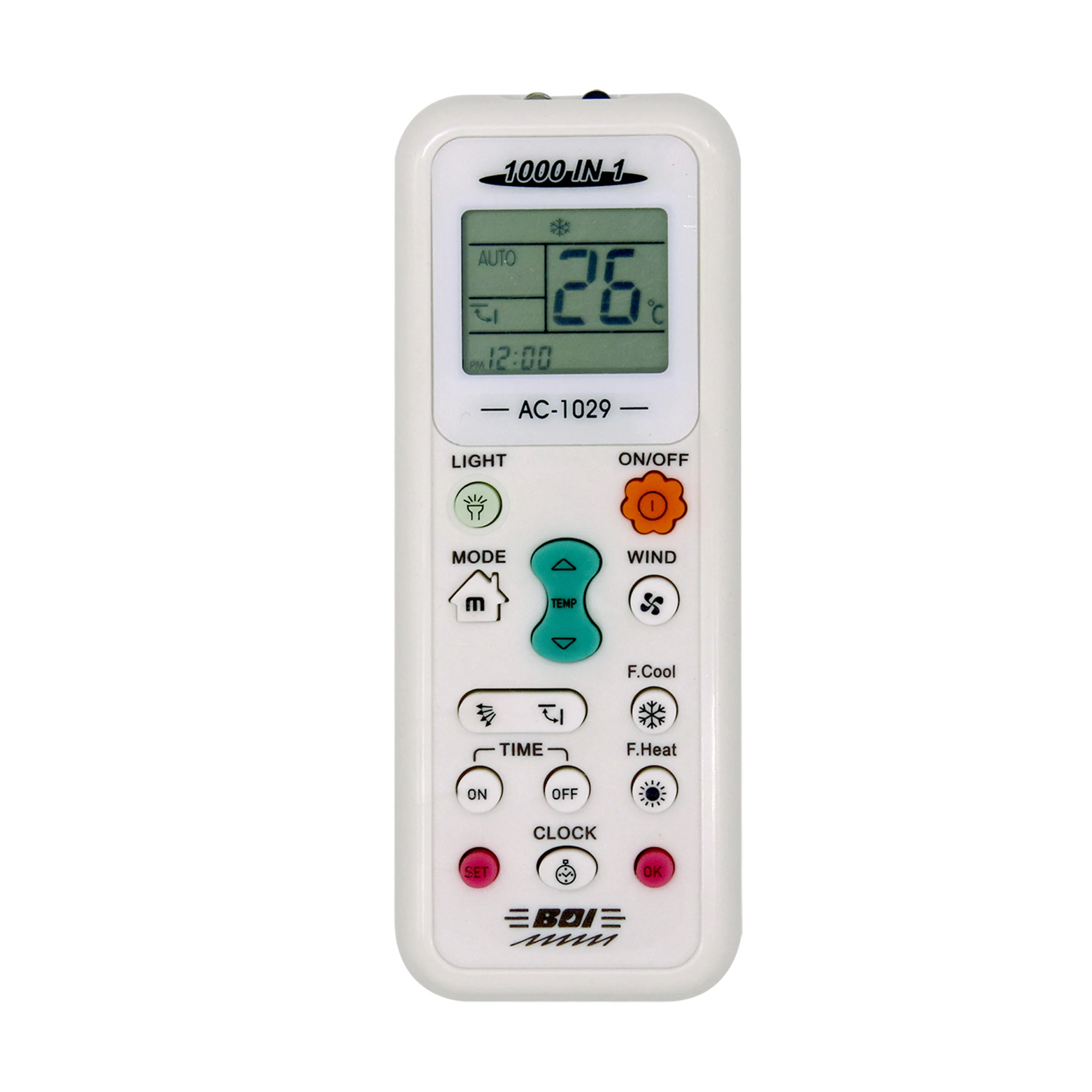 AC-1029 1000 in 1  Universal AC Remote Control Original Device Timer Function