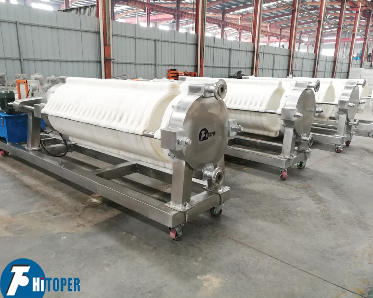 High pressure round plate filter press for clay, especially for kaolin clay, ceramic clay dewatering