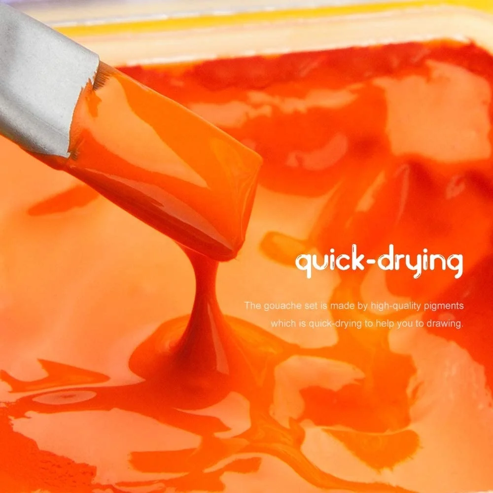 Arrtx Jelly Gouache Pigment Set 18 Colors x 30ml Safe And Non-toxic For Children (Mint Green)