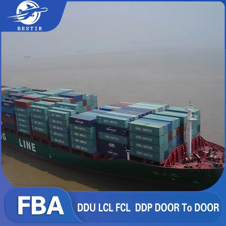 International Logistics Ddp Cargo Port to Port Sea Freight from China to London New York Lcl Consolidation Service to Ama