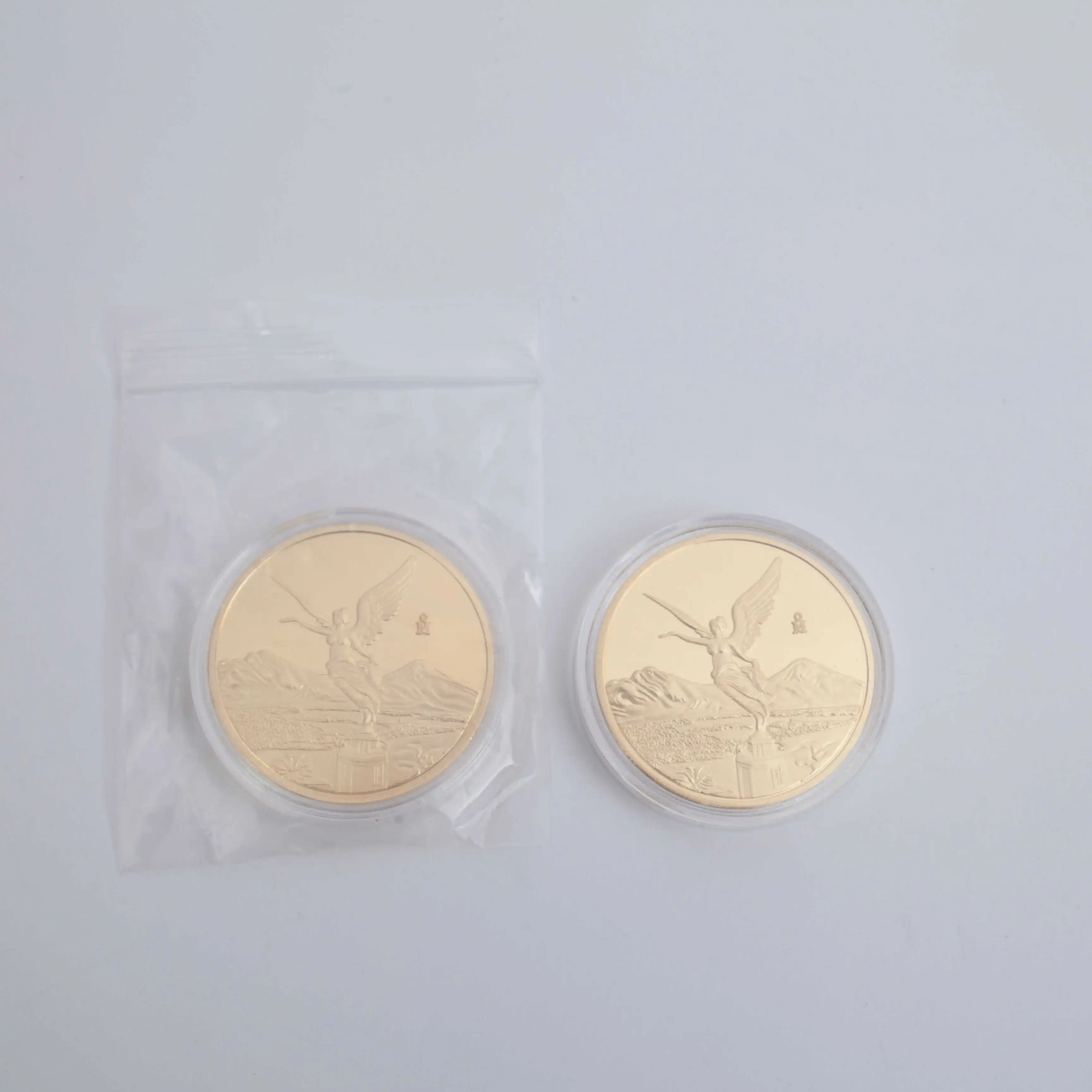 Factory hot sale personalized coins liberty commemorative eagle ocean gold medals foreign coins gold and silver coins wholesale