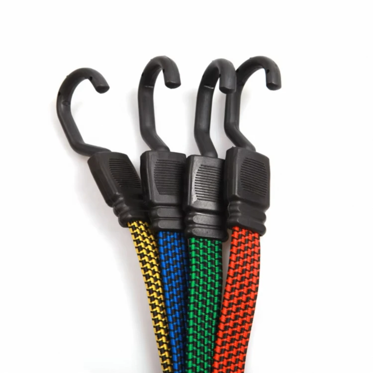 2 PK черный эластичный плоский Банджи шнур набор с крючками Мотоциклетные аксессуары грузовой ремень банджи шнуры