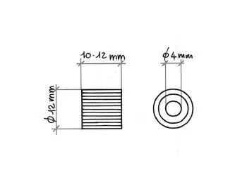 MACO Furniture Replacement Parts Brass Shelf Support Part With Rubber White/Brown/Black Contemporary Furniture Parts Metal